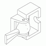 A-DEC REPLACEMENT LEVER & BRACKET KIT