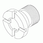A-DEC REPLACEMENT SCREW (TENSION ADJ. LEFT)
