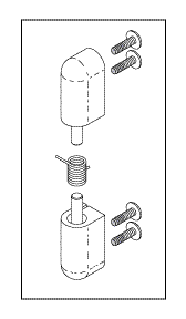 DRAGER • HILL-ROM • AIR SHIELDS REPLACEMENT PIVOT HINGE (ACCESS DOOR)