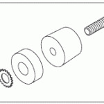 AMSCO/STERIS® REPLACEMENT FRONT-RUBBER FOOT ASSEMBLY