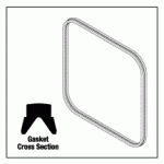 AMSCO/STERIS® REPLACEMENT DOOR GASKET (16" x 16")