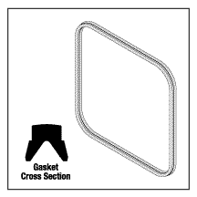 AMSCO/STERIS® REPLACEMENT DOOR GASKET (16" x 16")
