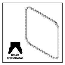 AMSCO/STERIS® REPLACEMENT DOOR GASKET (20" x 20")