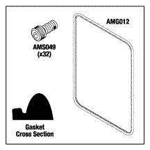 AMSCO/STERIS® REPLACEMENT DOOR GASKET KIT 1 AMSCO/STERIS® REPLACEMENT DOOR GASKET KIT