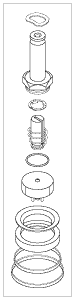 AMSCO/STERIS® REPLACEMENT SOLENOID VALVE REPAIR KIT FOR 3/8” PORT VALVES
