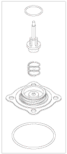 AMSCO/STERIS® REPLACEMENT SOLENOID VALVE REPAIR KIT FOR 3/4" PORT VALVES