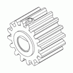 AIR TECHNIQUES REPLACEMENT DRYER DRIVE GEAR