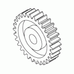AIR TECHNIQUES REPLACEMENT SPEED REDUCER GEAR