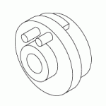 AIR TECHNIQUES REPLACEMENT HUB & PIN ASSEMBLY