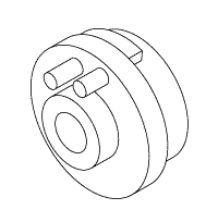 AIR TECHNIQUES REPLACEMENT HUB & PIN ASSEMBLY