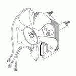 AIR TECHNIQUES REPLACEMENT DRYER FAN & MOTOR ASSEMBLY