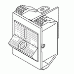 AIR TECHNIQUES REPLACEMENT POWER SWITCH (AMBER)