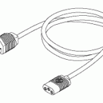 BURDICK REPLACEMENT POWER CORD (7A @ 125VAC, 8 ft.)