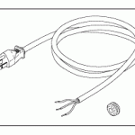 POWER CORDS, PLUGS AND CONNECTORS REPLACEMENT INDUSTRIAL GRADE POWER CORD (10A @ 125VAC, 8 ft.)