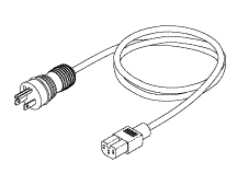 POWER CORDS, PLUGS AND CONNECTORS REPLACEMENT HOSPITAL GRADE POWER CORD (14/3 SJTOW, 105 C, 15A @ 125VAC, 8 ft.)