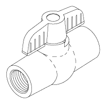 CHATTANOOGA REPLACEMENT DRAIN VALVE (1/2")