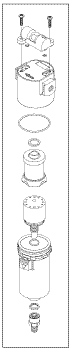 APOLLO/MIDMARK REPLACEMENT COALESCING FILTER ASSEMBLY (5 oz.)