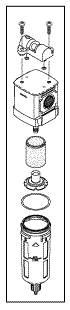 AIR TECHNIQUES REPLACEMENT PARTICLE FILTER ASSEMBLY