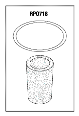 AIR TECHNIQUES REPLACEMENT PARTICLE FILTER ELEMENT