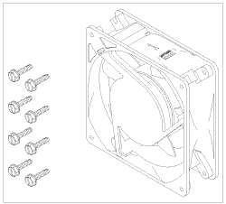 AIR TECHNIQUES REPLACEMENT COOLING FAN (115VAC)