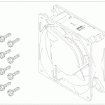 AIR TECHNIQUES REPLACEMENT COOLING FAN (115VAC)