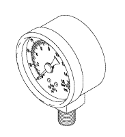 JUN-AIR REPLACEMENT PRESSURE GAUGE (230 PSI)