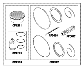 APOLLO/MIDMARK REPLACEMENT COMPRESSOR PM & TIP SEAL KIT