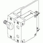 AIR TECHNIQUES REPLACEMENT POWER SWITCH/CIRCUIT BREAKER (8A)
