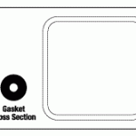 GETINGE/CASTLE REPLACEMENT DOOR GASKET (16" x 16")