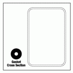 GETINGE/CASTLE REPLACEMENT DOOR GASKET (24" X 36")