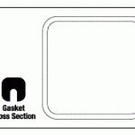 GETINGE/CASTLE REPLACEMENT DOOR GASKET (16" x 16")