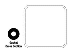GETINGE/CASTLE REPLACEMENT DOOR GASKET (17.50" X 17 GETINGE/CASTLE REPLACEMENT DOOR GASKET (17.50" X 17.50")
