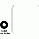 GETINGE/CASTLE REPLACEMENT DOOR GASKET (21" x 21")