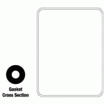 GETINGE/CASTLE REPLACEMENT DOOR GASKET (26.50" X 36")