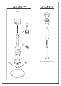 GETINGE/CASTLE REPLACEMENT DUAL SOLENOID VALVE REPAIR KIT 1 GETINGE/CASTLE REPLACEMENT DUAL SOLENOID VALVE REPAIR KIT