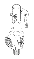 GETINGE/CASTLE REPLACEMENT SAFETY VALVE (45 PSI)
