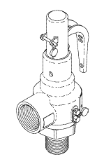 GETINGE/CASTLE REPLACEMENT SAFETY VALVE (45 PSI)