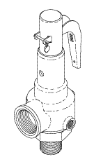 GETINGE/CASTLE REPLACEMENT SAFETY VALVE (40 PSI)