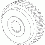 DENTAL-EZ REPLACEMENT SEAT TILT MOTOR GEAR