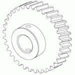 DENTAL-EZ REPLACEMENT BACK MOTOR GEAR