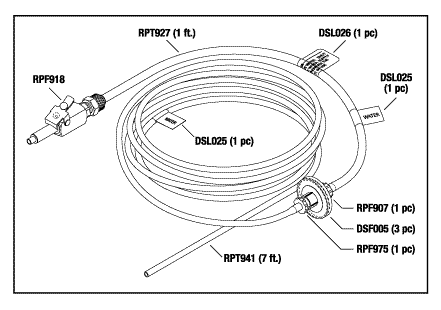 DENTSPLY REPLACEMENT WATER SUPPLY LINE ASSEMBLY