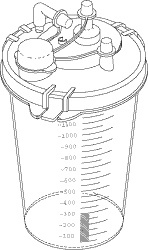 GOMCO® REPLACEMENT DISPOSABLE COLLECTION CANISTER (1200 ml)