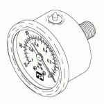 AIR TECHNIQUES REPLACEMENT VACUUM GAUGE