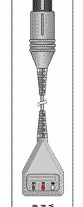 NIHON KOHDEN REPLACEMENT PATIENT CABLE-3 LEAD DIN