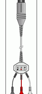 IREX REPLACEMENT PATIENT CABLE-3 LEAD FIXED SNAP