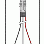 QUINTON REPLACEMENT TELEMETRY CABLE-3 LEAD SNAP