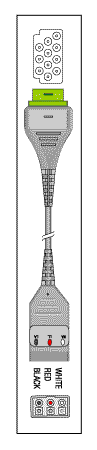 MARQUETTE/GE MEDICAL REPLACEMENT PATIENT CABLE-3 LEAD DUAL