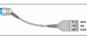 SIMONSEN & WELLS REPLACEMENT PATIENT CABLE - 3 LEAD DUAL