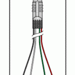 DATASCOPE REPLACEMENT TELEMETRY CABLE - 4 LEAD SNAP