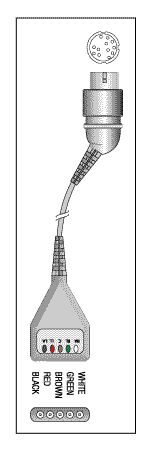 HEWLETT PACKARD/AGILENT/ZYMED/PHILIPS MEDICAL REPLACEMENT PATIENT CABLE-5 LEAD DIN